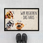 4223DGE1 wir regieren das haus hunde cartoon fussmatte hunde personalisiert_ 4223D8T5C