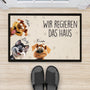 4223DGE2 wir regieren das haus hunde cartoon fussmatte hunde personalisiert_ 4223D8T5C