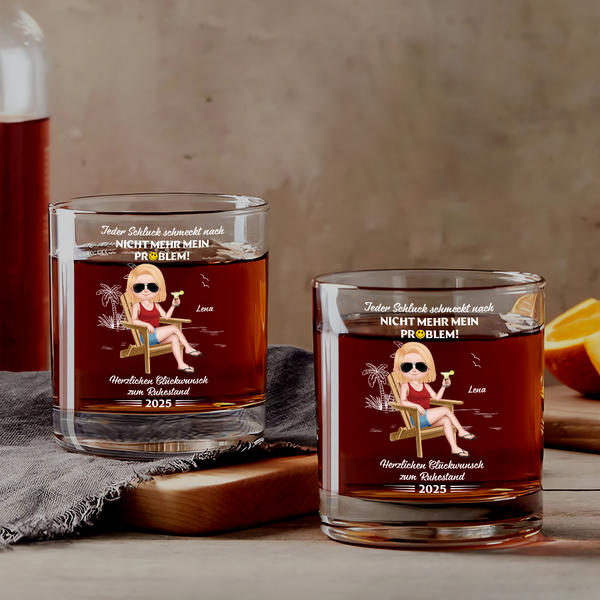 TOUNER „Drinking Diva“ Whiskyglas - Lustiges Geschenk Für Pickleball-Fans, Mütter & Omas (mit Geschenkbox)