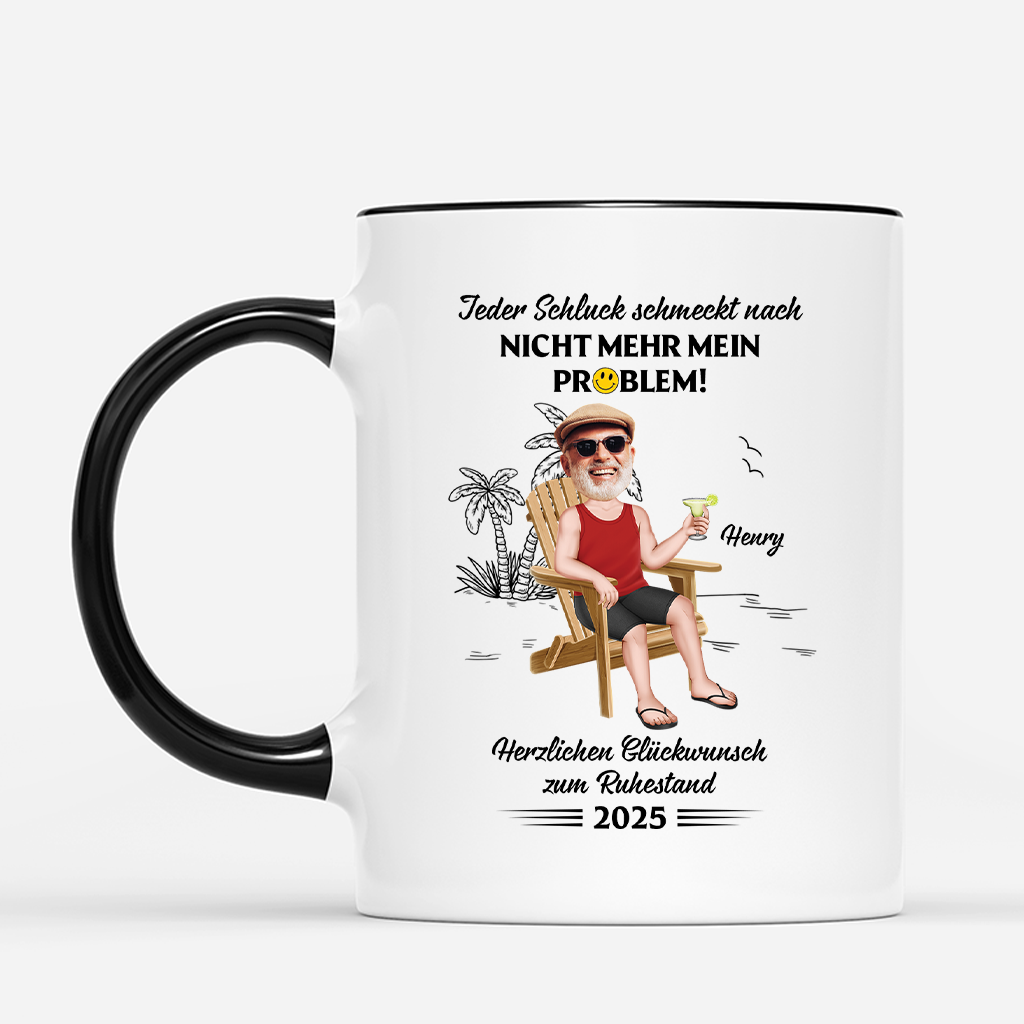 Nicht Mehr Mein Problem - Personalisiertes Geschenk | Lustige Tasse Re