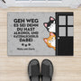 4249DGE2 lustiger spruch uber alkohol und katzenleckerlis fussmatte katzen personalisiert 4249D6M0D