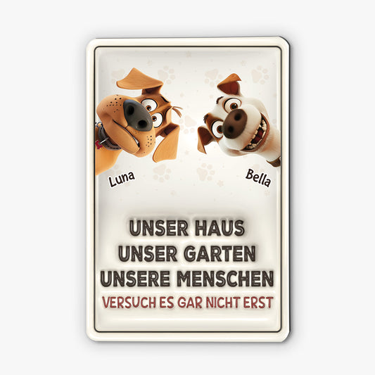 4257EGE1 unser haus turschild hund personalisiert_ cartoon 4257E8L5C