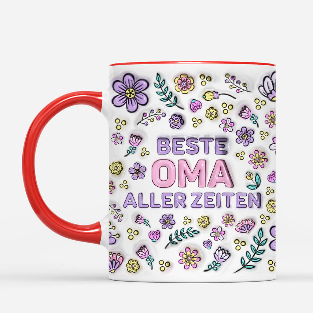 4258MGE2 3d druck effekt beste mama aller zeiten blumen personalisierte tasse mama_ 4258M