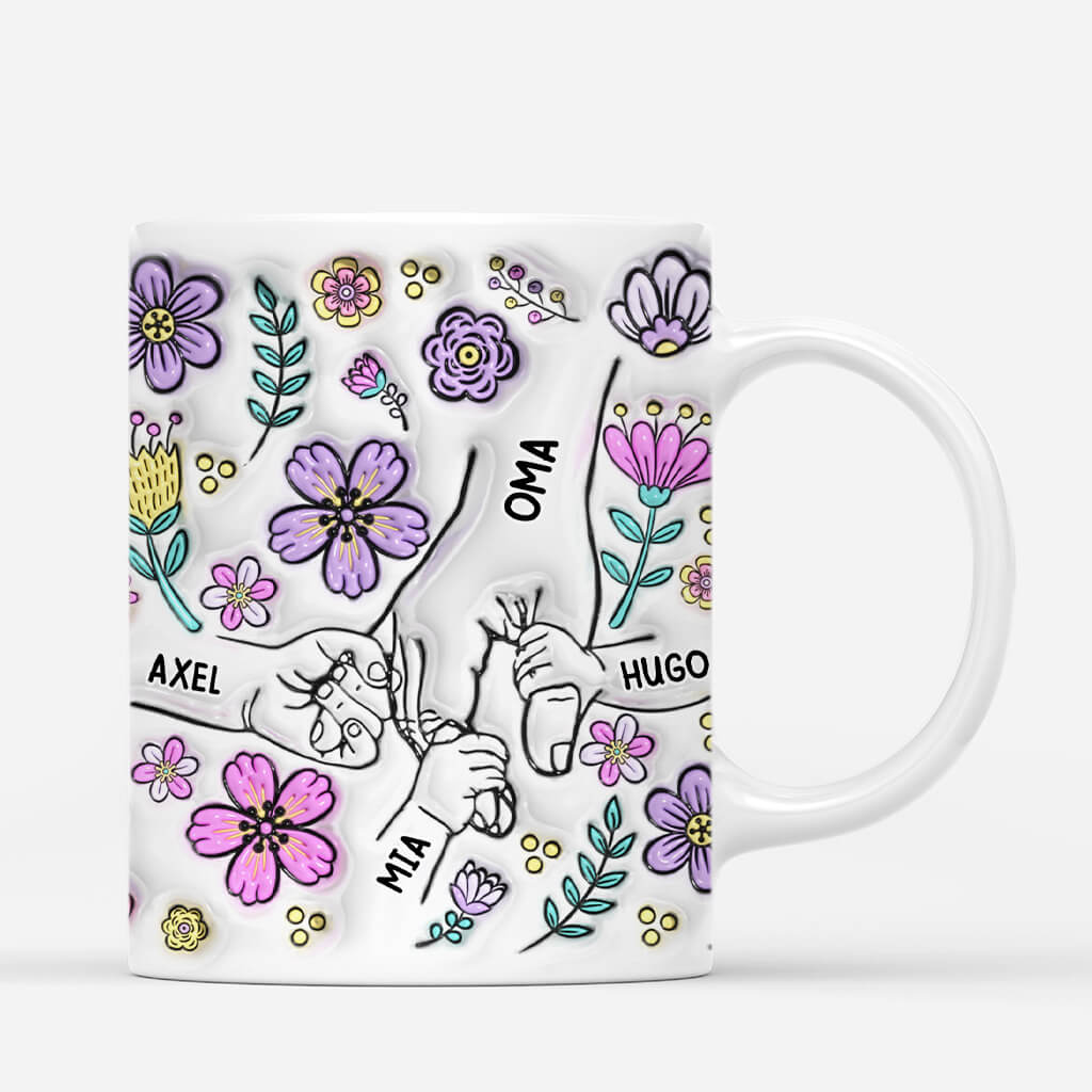 4258MGE3 3d druck effekt beste mama aller zeiten blumen personalisierte tasse mama_ 4258M