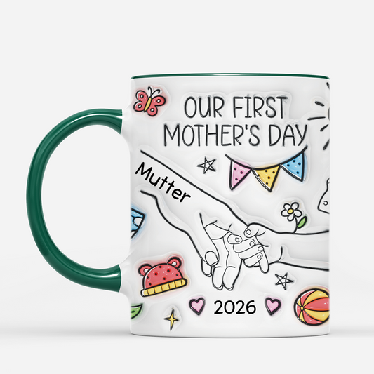 4259MGE2 3d druck effekt unser erster muttertag personalisierte tasse mama_ zum muttertag 4259M8N5A
