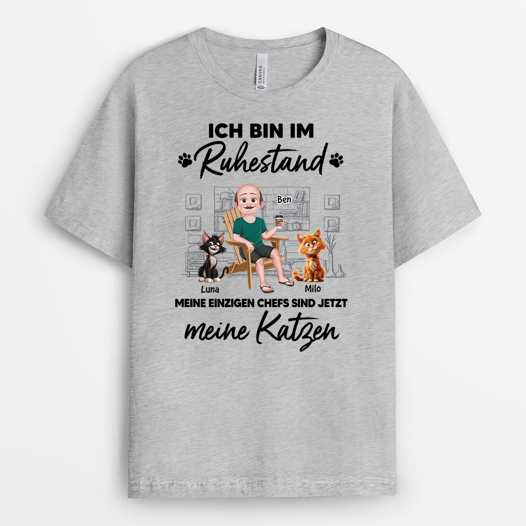 4263AGE2 meine einzigen chefs sind jetzt meine katzen personalisierte katze t shirts 4263ATL0D_d3d87424 b580 496c b938 b6b68c964295