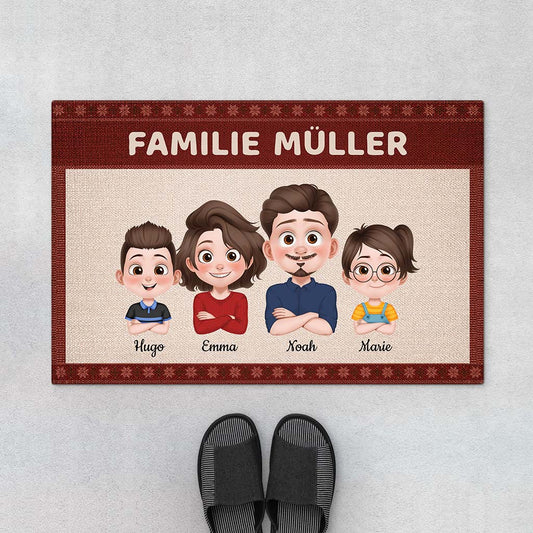 4267DGE1 die familie cartoon fussmatte familie personalisiert_ 4267DTQ0A_840c3468 4d97 450a b3ba 3ff18ed6b6bc