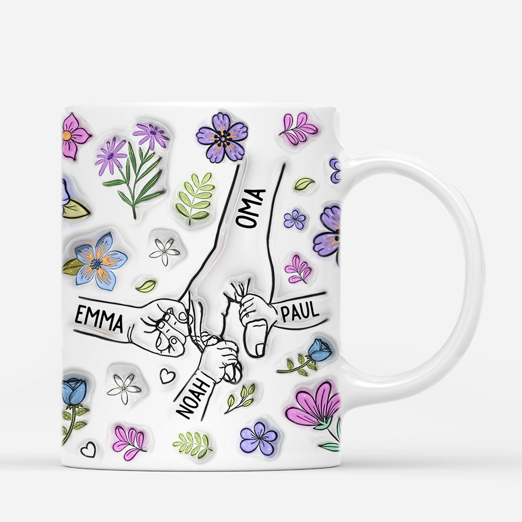 4276MGE3 3d druck effekt beste mama aller zeiten hand in hand personalisierte tasse mama_ 4276MKH5A