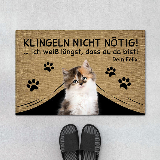 4291DGE1 klingeln nicht notig fussmatte katzen personalisiert bg entfernen lustig 4291D8Q3D