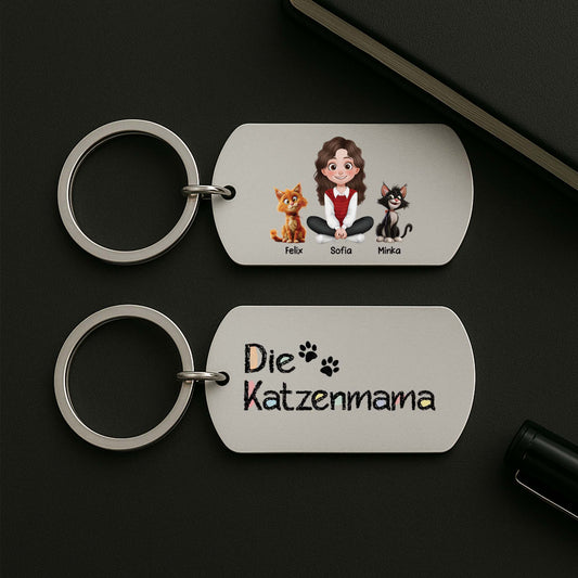 4298JGE2 diese katzenmama cartoon schlusselanhanger katze personalisiert_ 4298J3L0D_2bde1574 8a5f 4a29 9052 8b4762c075ab