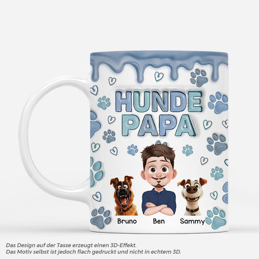 4305MGE1 3d druck effekt hundepapa cartoon personalisierte tassen hund_ 4305M5K0C