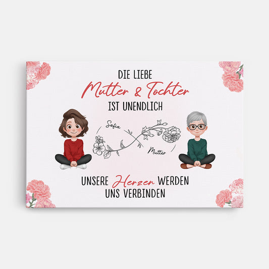4318CGE1 die liebe zwischen mutter und tochter personalisierte leinwand mama 4318CTK0A
