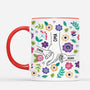 4324MGE2 mama und kinder bunte blumen personalisierte tasse mama_ 4324M5M3A