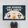 4340DGE1 ich regiere das haus lustige fussmatte hunde personalisiert_ 4340D5M8C