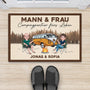4345DGE2 mann frau campingpartner furs leben cartoon fussmatte personalisiert paar 4345DTI8I