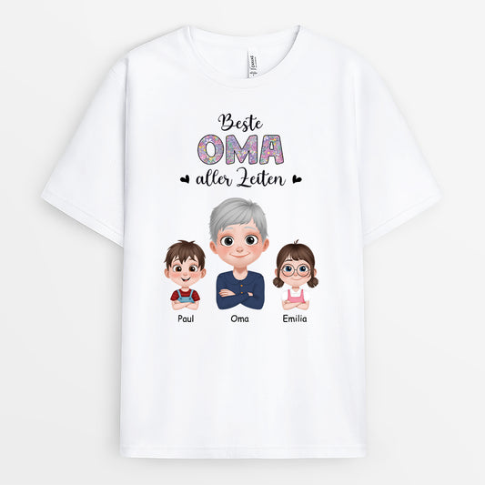 4368AGE1 beste oma aller zeiten cartoon oma t shirt personalisiert_ 4368AK4NA