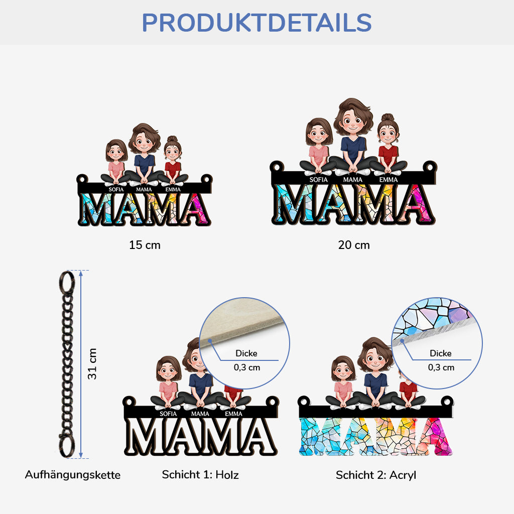 4374UGE3 mama und kinder cartoon sonnenfanger personalisiert fur mamas 4374U6M0A