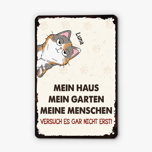 4378EGE2 mein haus mein garten turschild katze personalisiert_ 4378E8L8D