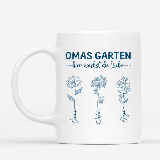 4380MGE1 omas garten hier wachst liebe oma tasse personalisiert_ 4380MK68A