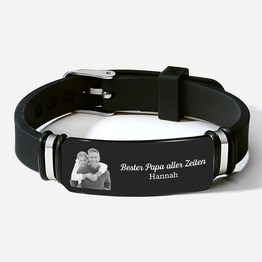 4392JGE1 bester papa aller zeiten papa armband personalisiert_ mit foto 4392J3N5B