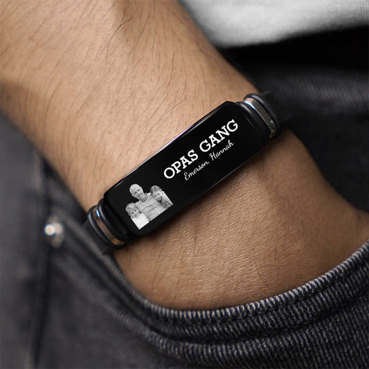 4392JGE2 bester papa aller zeiten papa armband personalisiert_ mit foto 4392J3N5B
