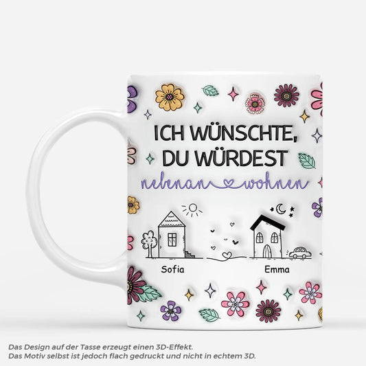 4394MGE1 3d druck effekt ich wunschte du warst naher version 5 beste freunde tasse personalisiert_ 4394M