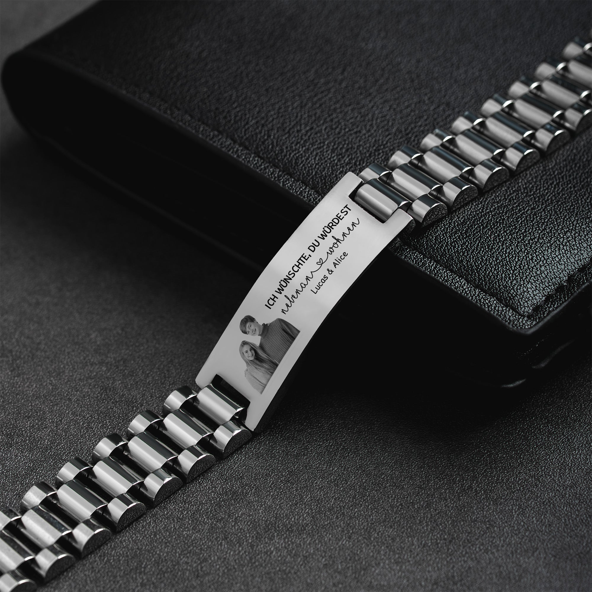 4412JGE2 ich wunschte du wurdest nebenan wohnen uhrenband personalisiertes armband mit foto beste freundin 4412jtl5f