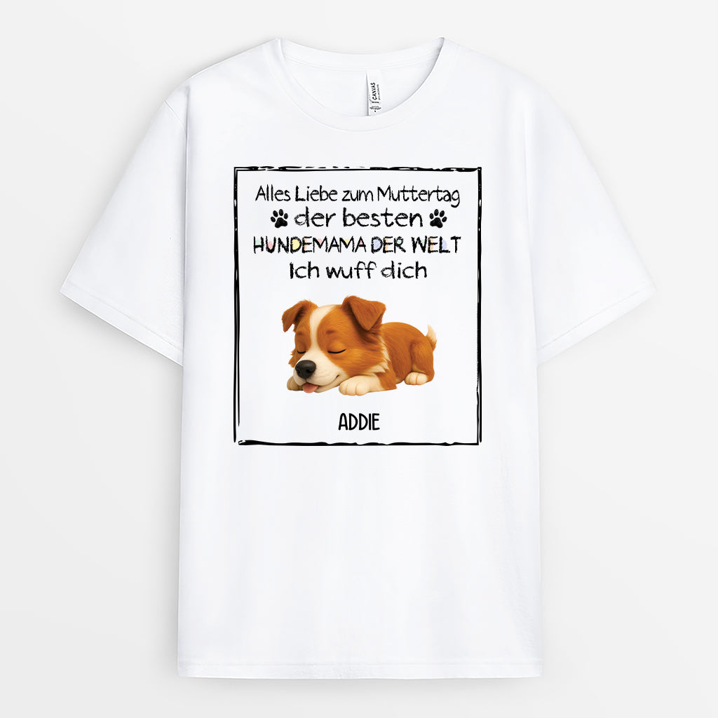 4419AGE1 frohen vatertag hundepapa t shirt hund personalisiert 4419AKMTC