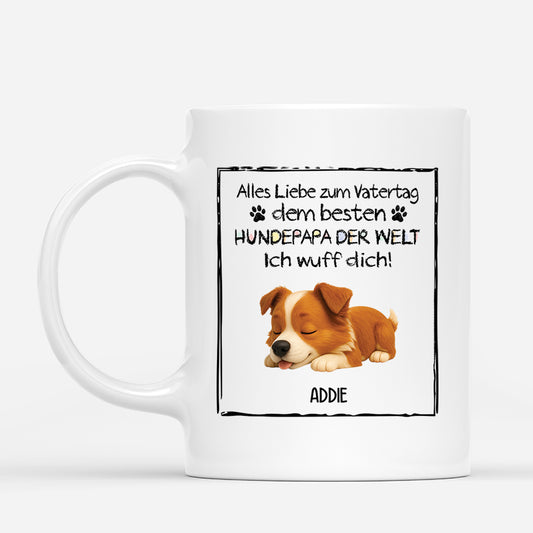 4419MGE1 frohen vatertag hundepapa personalisierte tasse hund_ 4419MKM5C