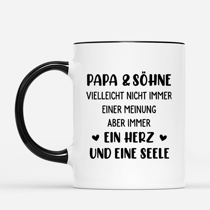 4427MGE2 papa und sohn personalisierte tasse papa 4427M6L0B