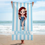 4431BGE2 stilvolle frau chibi personalisierte strandtucher_ fur frauen 4431B6QNA