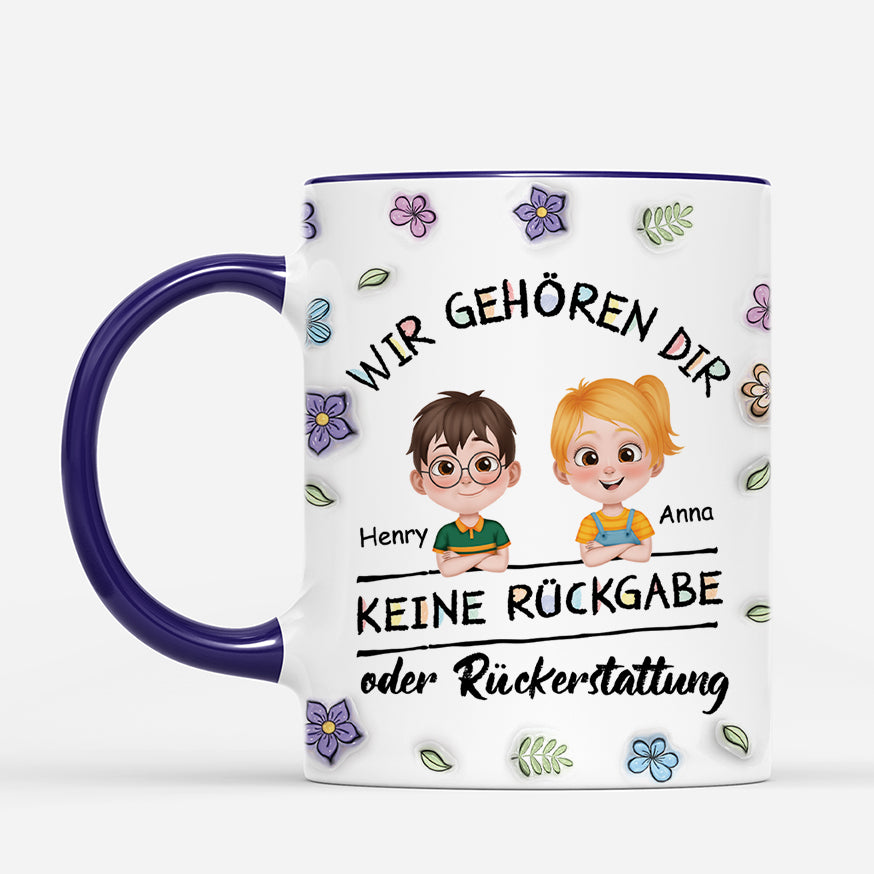 4449MGE2 3d druck effekt keine ruckgabe oder ruckerstattung personalisierte tasse papa lustig 4449MKT0A