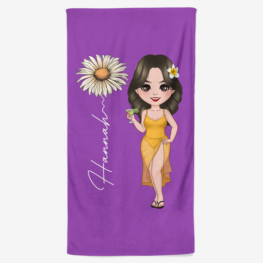 4450BGE1 stilvolle frau strandtuch personalisiert_ fur frauen 4450B8KTA