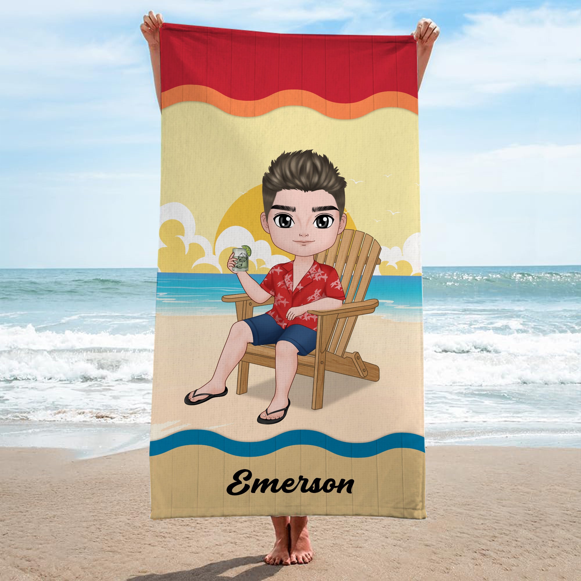 4451BGE2 stilvolle frau personalisierte strandtucher_ fur frauen 4451B8LMA