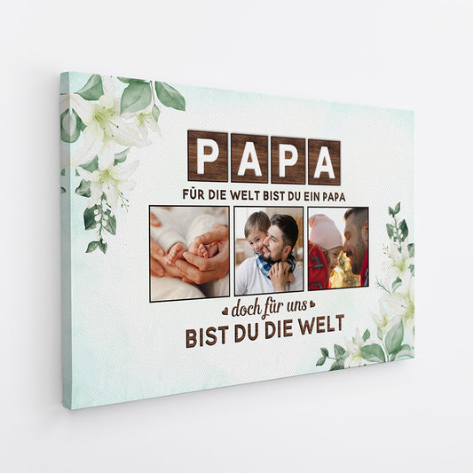 4472CGE2 fur uns bist du die welt personalisierte leinwand mama foto 4472C5L5A