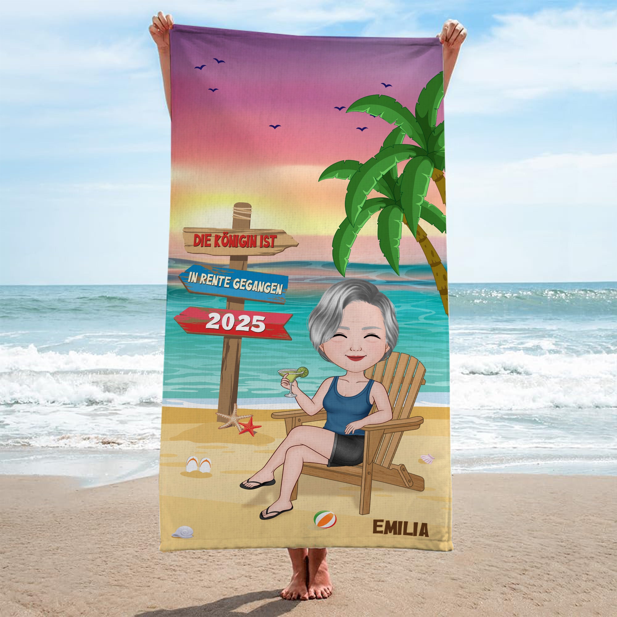 4478BGE2 der konig ist in rente gegangen strandtuch personalisiert_ 4478B6TMG_0d8fc940 e3a9 40db a49b 55bef0c9264d
