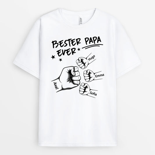 4491AGE1 bester papa aller zeiten mit faust t shirt papa personalisiert_ 4491A3Q8B