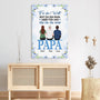 4516CGE3 fur die welt bist du ein papa personalisierte leinwand papa 4516C64MB