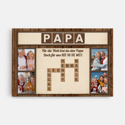 4520CGE11 fur uns bist du die welt personalisierte leinwand mama mit foto 4520C3TAA