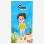 4537BGE1 chibi kleine kinder ozean personalisierte strandtucher_ 4537B5M0K