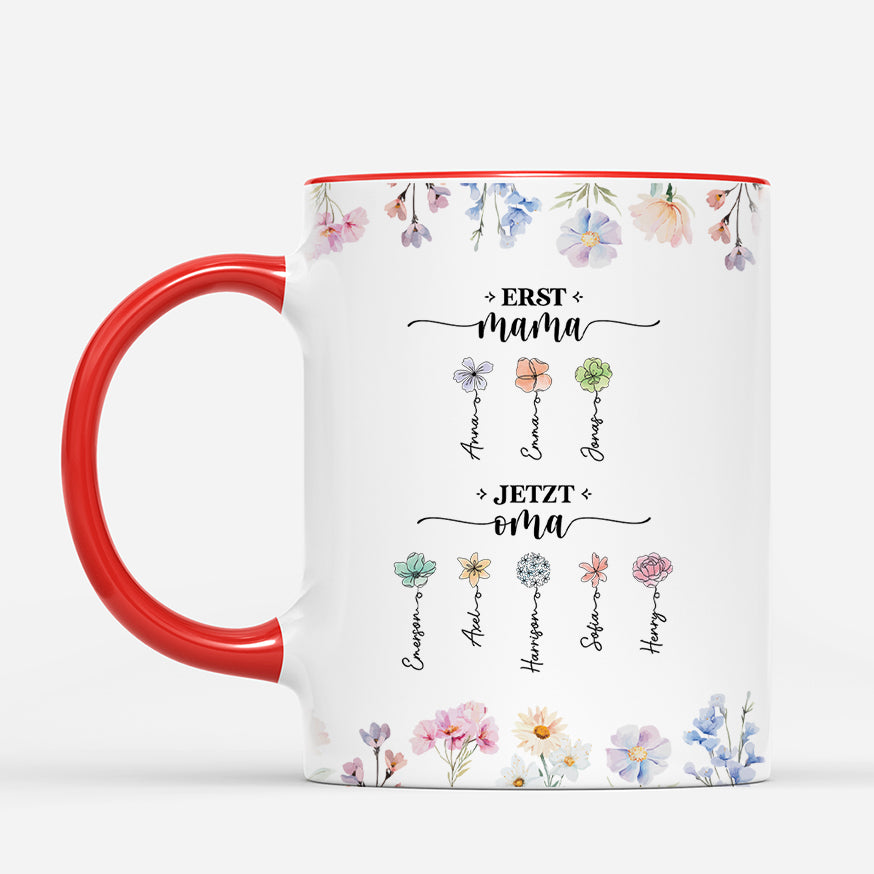 4544MGE2 blumen zuerst mama jetzt oma tasse oma personalisiert_ 4544M5K5A