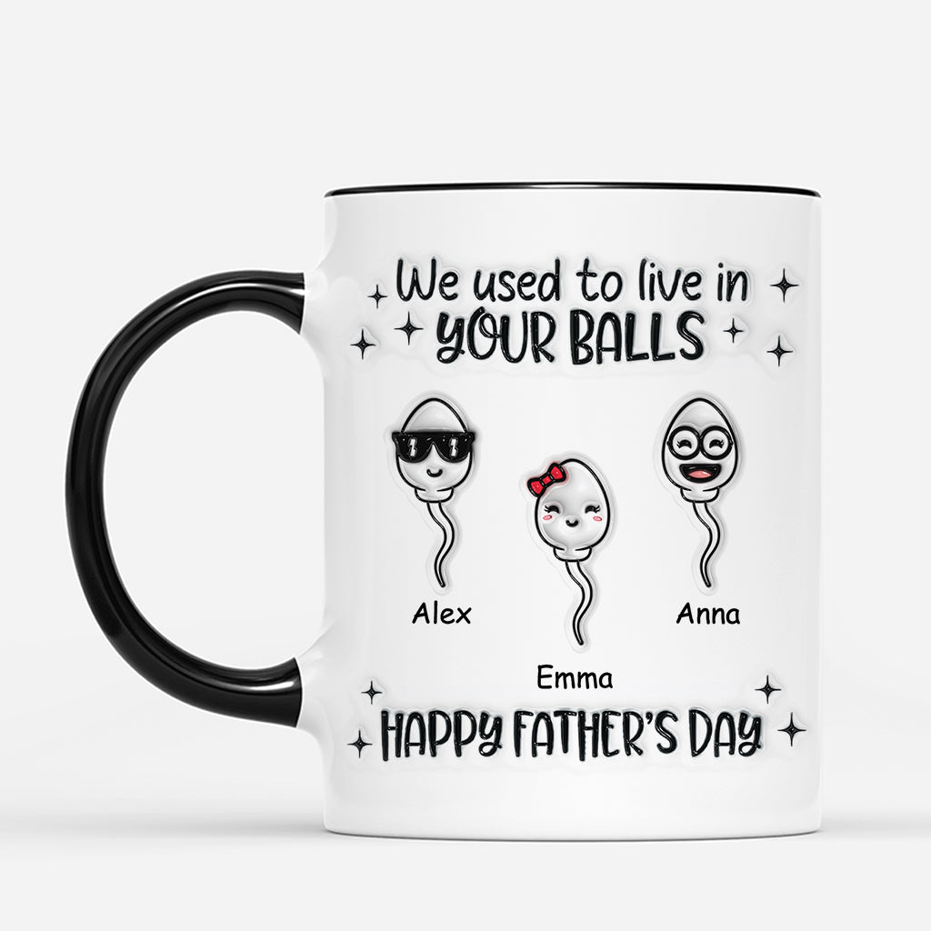 4551MGE2 3d druck effekt alles gute zum vatertag personalisierte tasse papa lustig 4551M