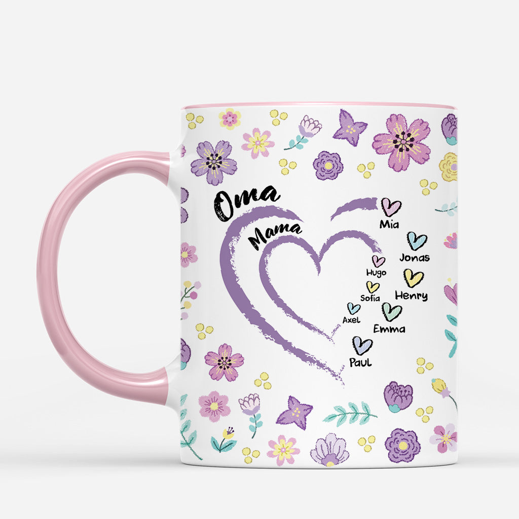 4559MGE2 blumen herzen oma mama tasse oma mama personalisiert_ 4559M5H3A