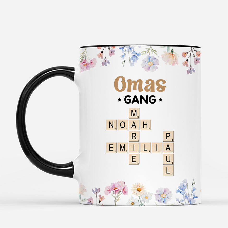 4584MGE2 mamas gang kreuzwortratsel blumen personalisierte tasse mama 4584M3T5A