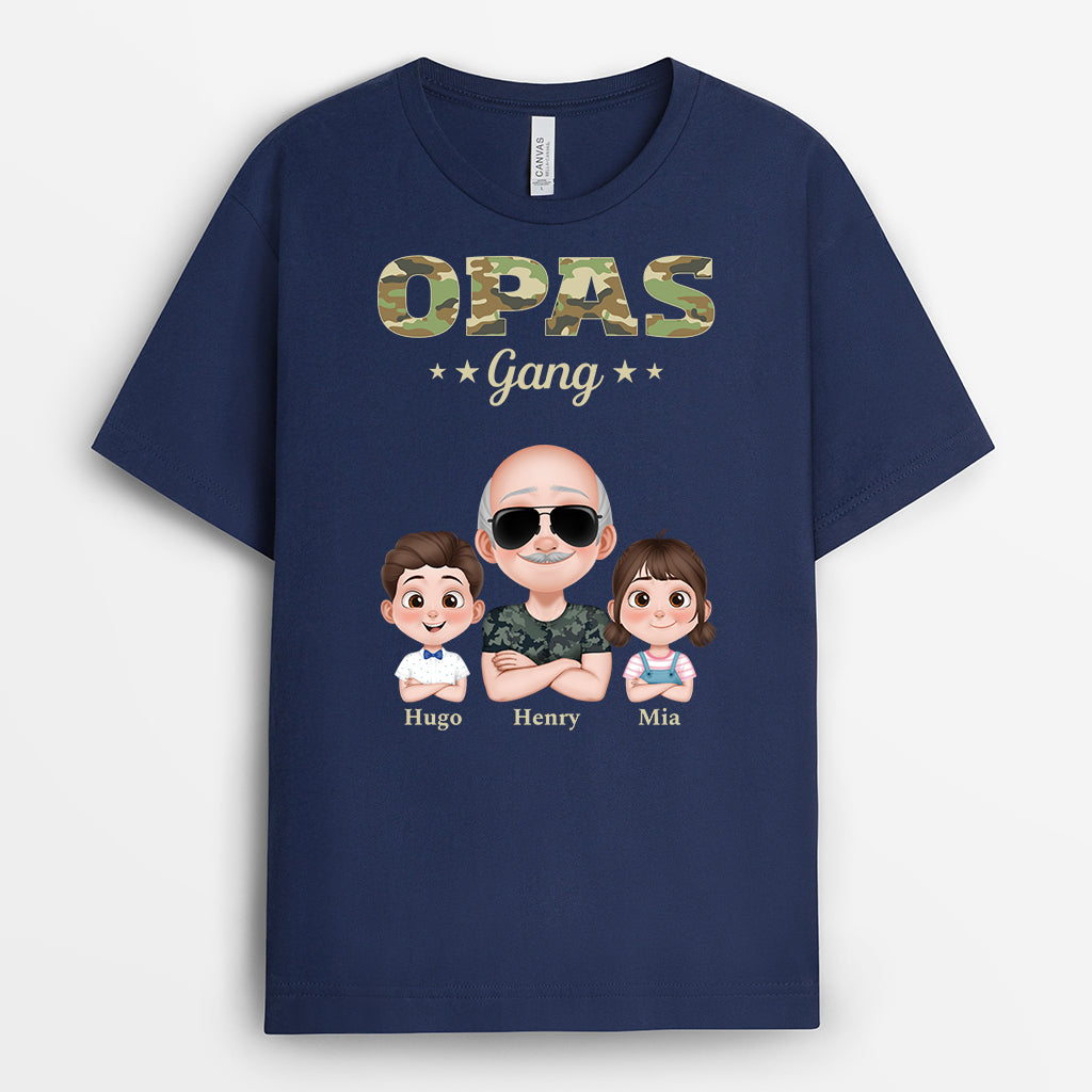 4592AGE2 opas papas gang tarnmuster personalisierte t shirts herren 4592AKQ0B