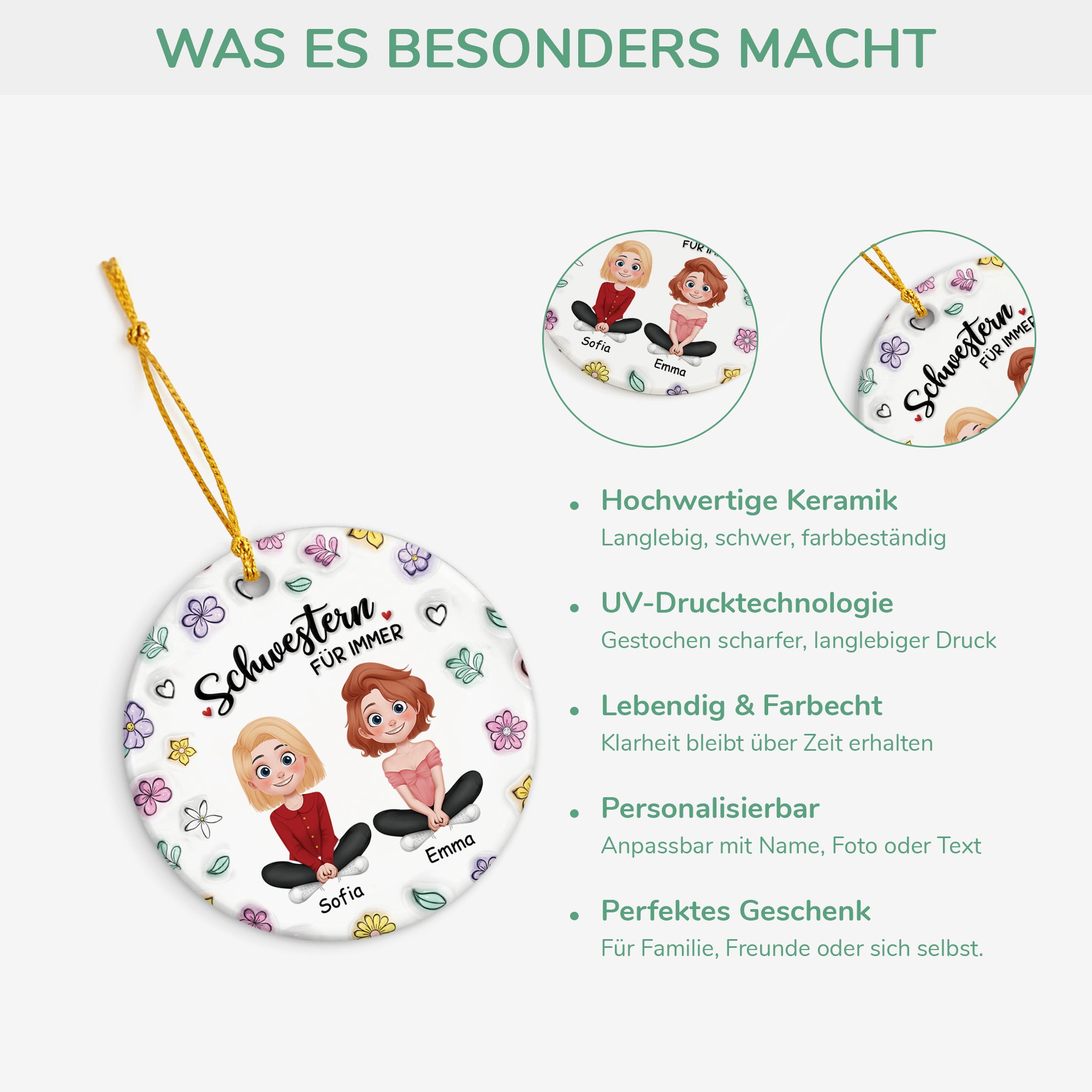 4600OGE4 3d druck effekt schwestern beste freundinnen fur immer personalisierte keramik tasse 4600O3M0F