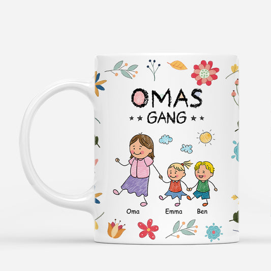 4614MGE1 omas gang buntstifte blumen lustige tasse oma personalisiert_ 4614M