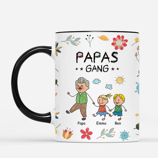 4614MGE2 omas gang buntstifte blumen lustige tasse oma personalisiert_ 4614M