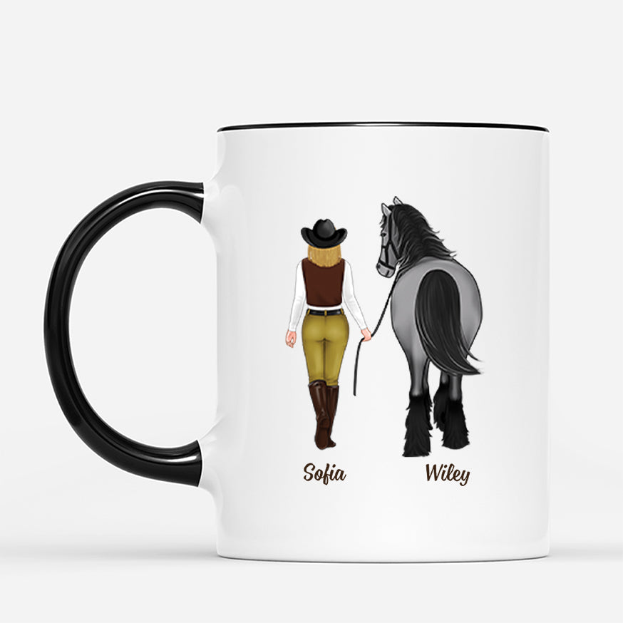 4622MGE2 das leben ist besser mit einem pferd personalisierte tasse manner_ 4622MKK8B