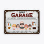 4623EGE2 papas garage personalisiertes turschild papas werkstatt 4623E